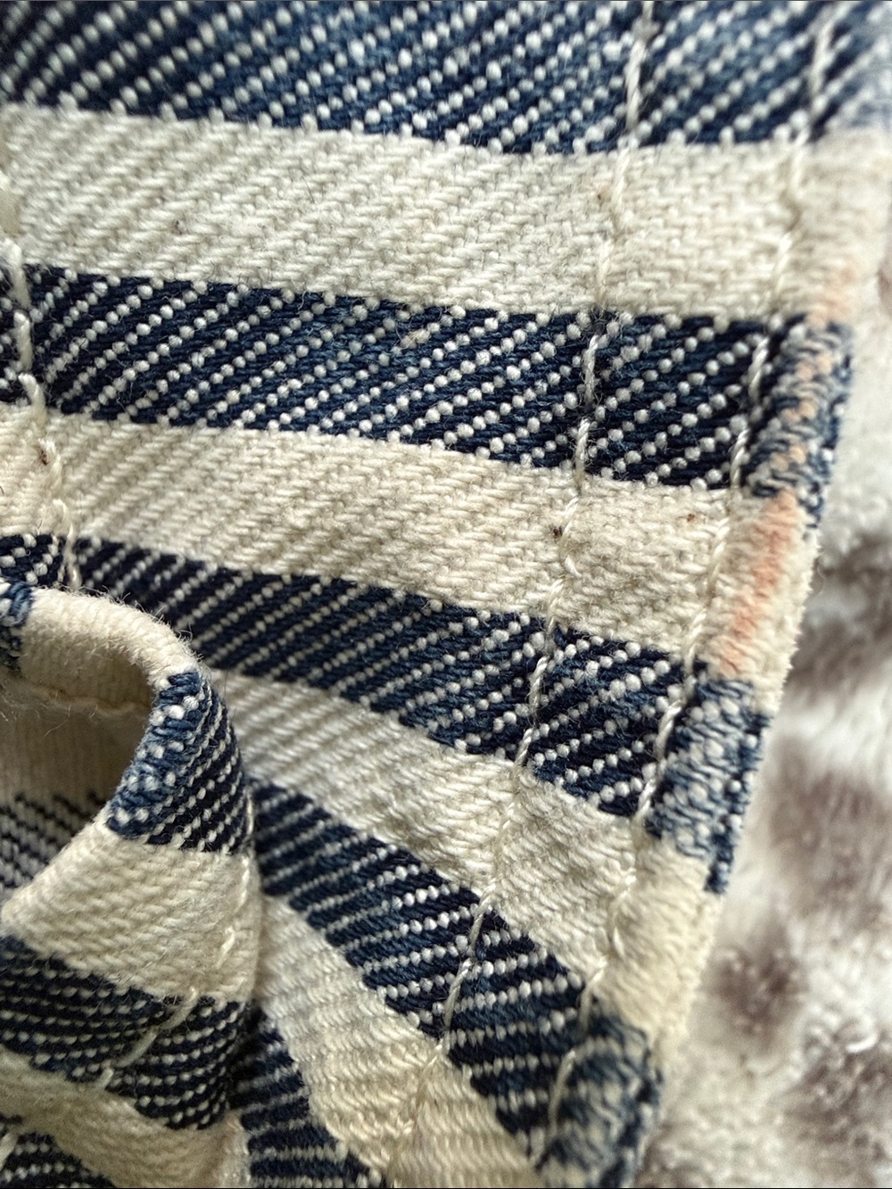 Zara Blue & White Denim Striped Bustier Crop Top / European Summer / Coastal - Picture 10 of 10